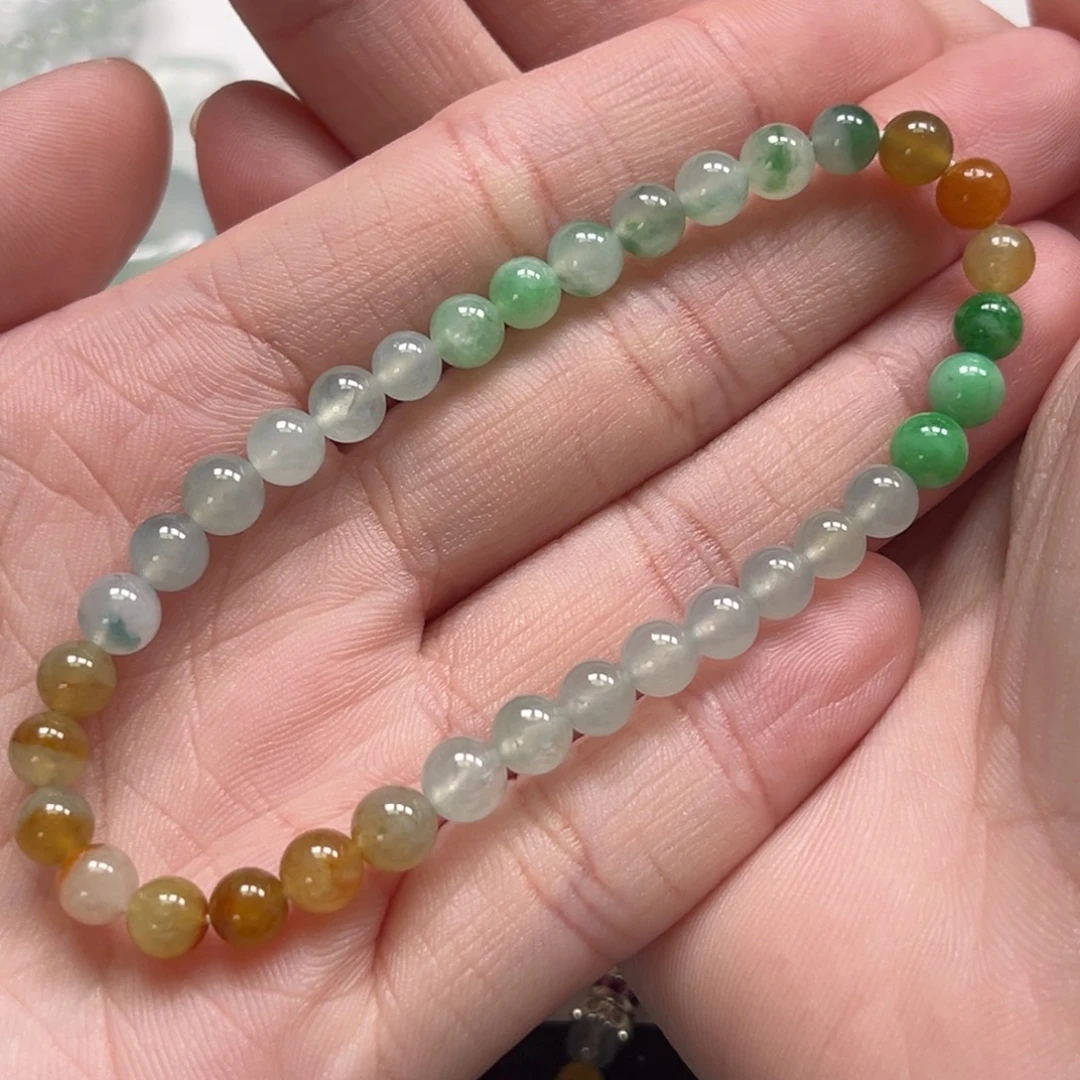 翡翠未镶嵌手链缅甸翡翠卡5