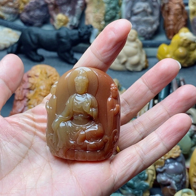 【闪购商品】定制石英质玉手把件未镶嵌