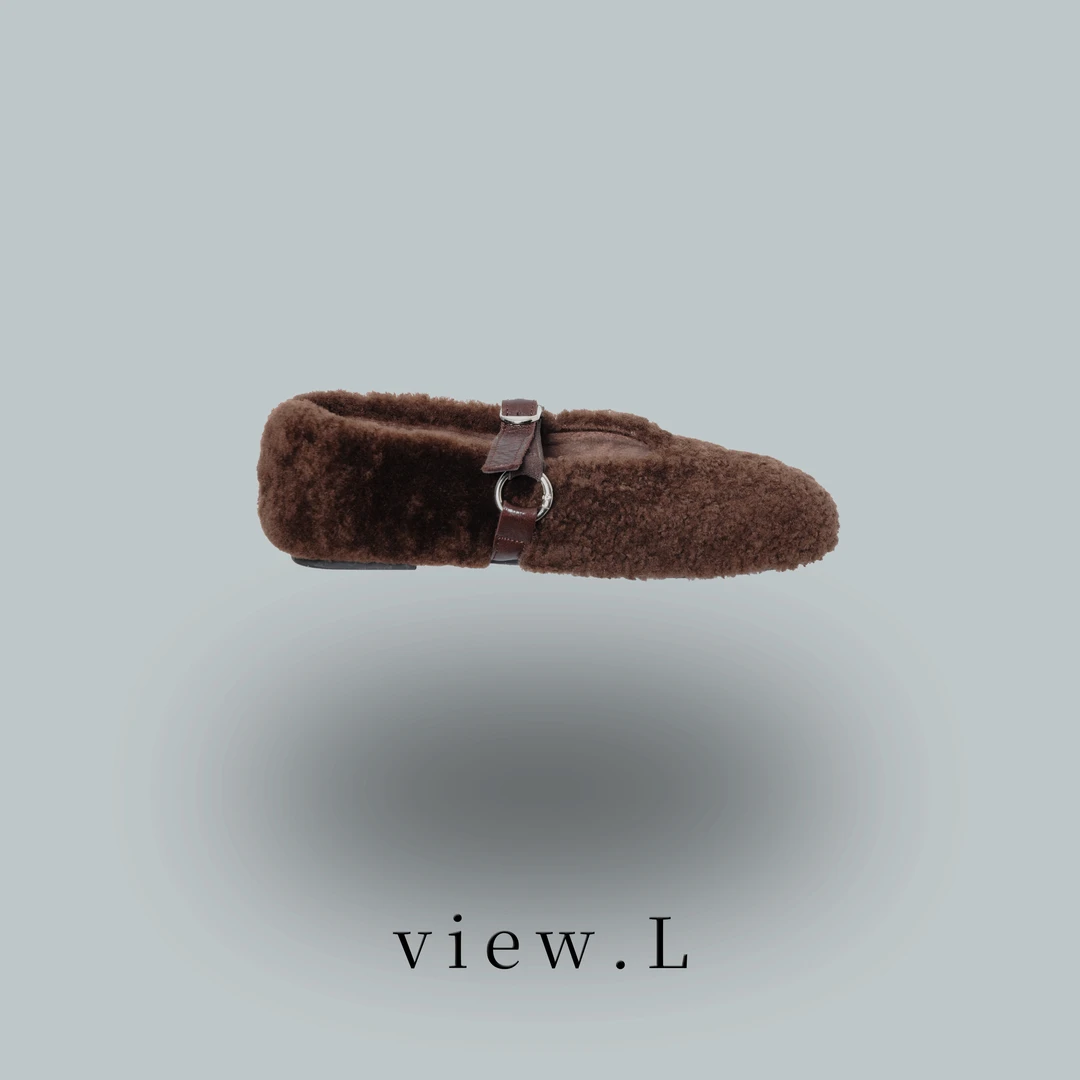 view.l25 休闲风潮流加绒毛毛鞋 W2692