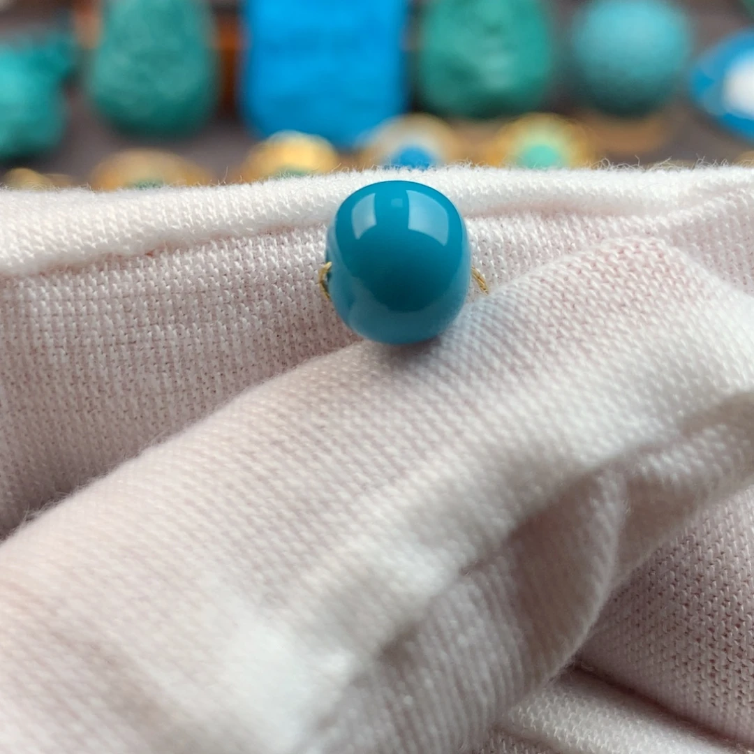 绿松石未镶嵌发饰8mm