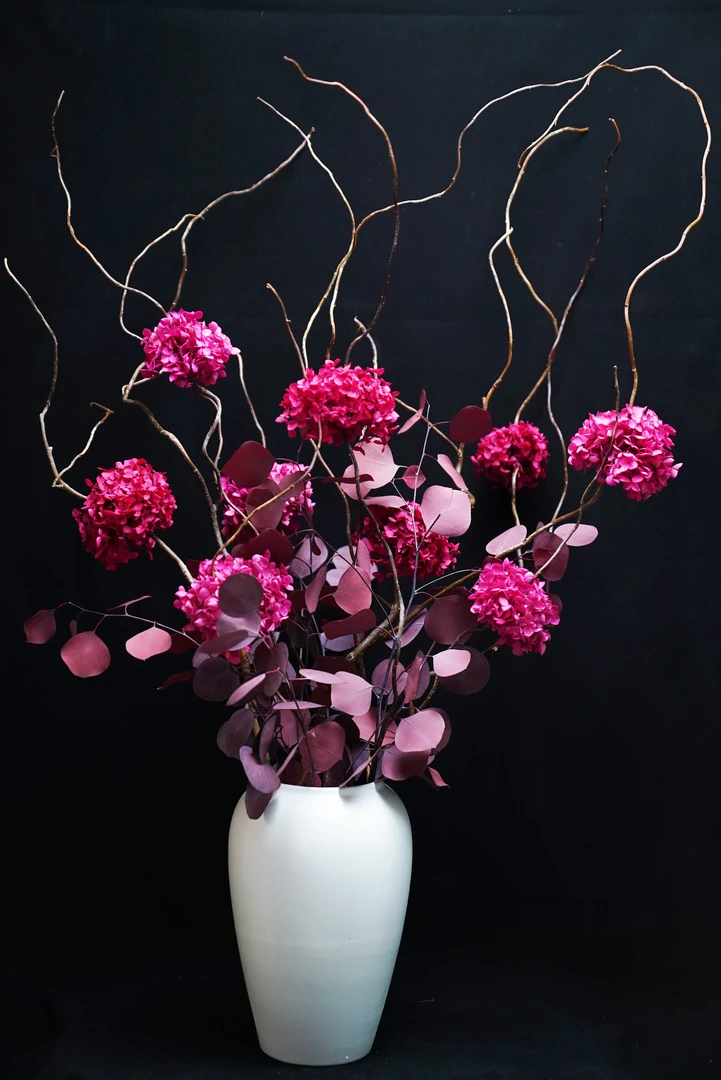 《紫朝2号》真花永生花氛围餐桌家居摆件