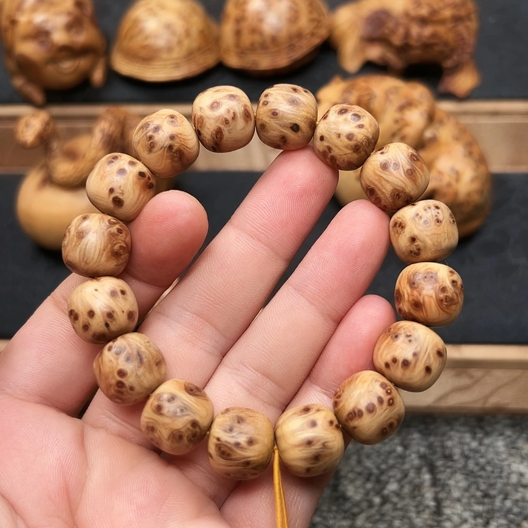 ༺***༻柏木（崖柏）手串/手链太行崖柏1.3x1.4老型珠