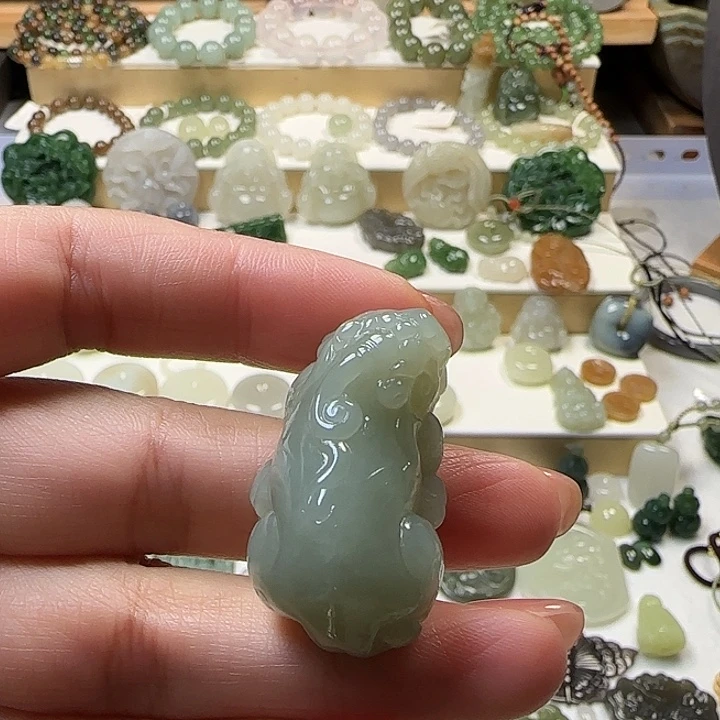 @****和田玉未镶嵌吊坠(赠链)貔貅
