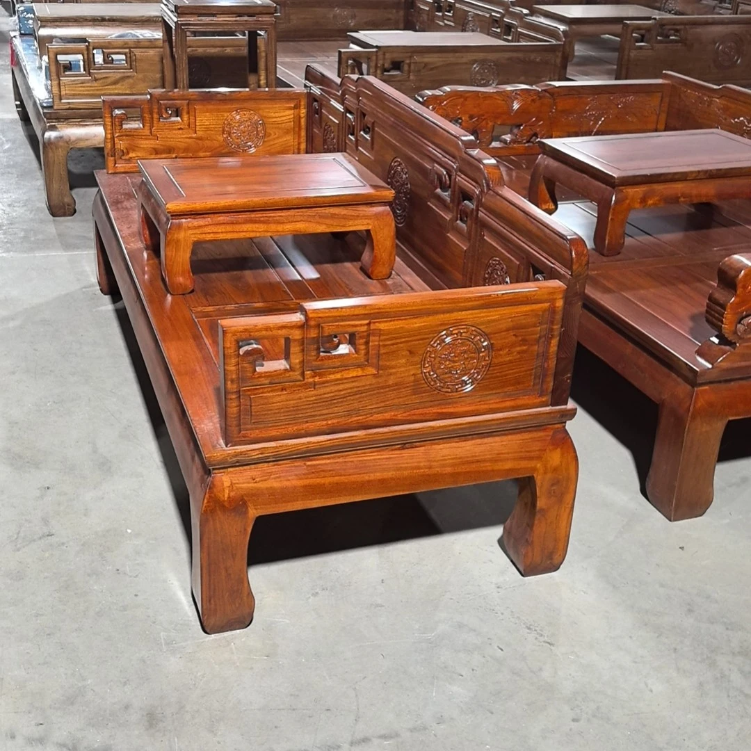 老榆木罗汉床，长度2米，宽度80，全榆榫卯结构，全实木