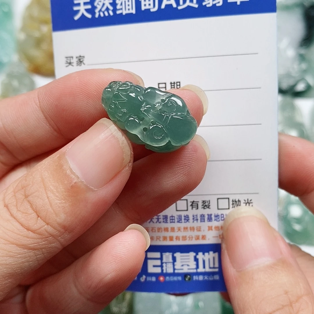 翡翠未镶嵌颈饰貔貅