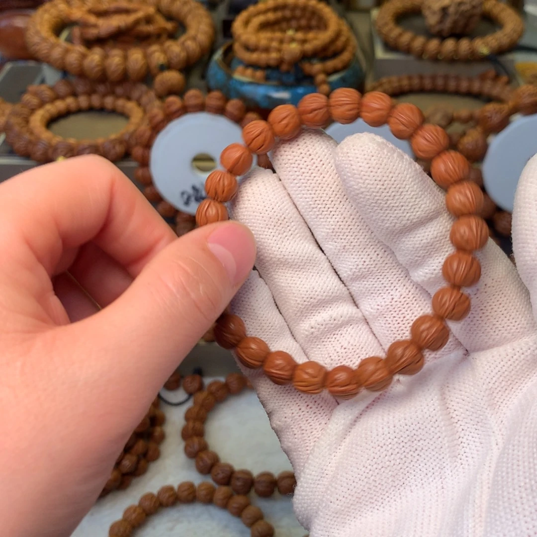 *****手串桃核秦岭龙纹