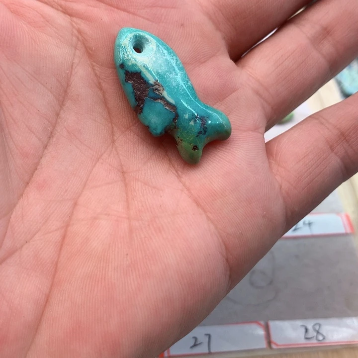 绿松石未镶嵌吊坠(不含链)