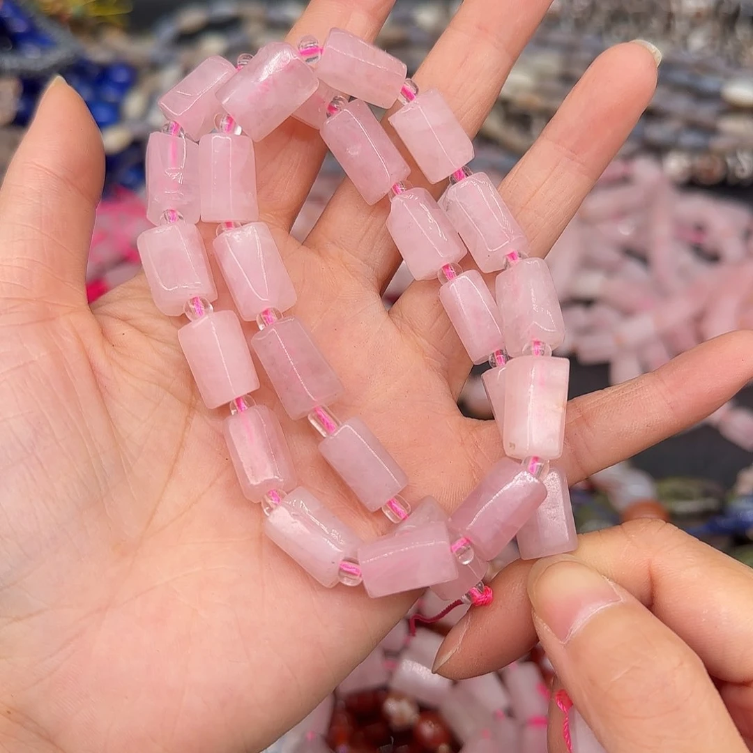 玛瑙/玉髓合金珠宝半成品马粉桶珠11mm一条
