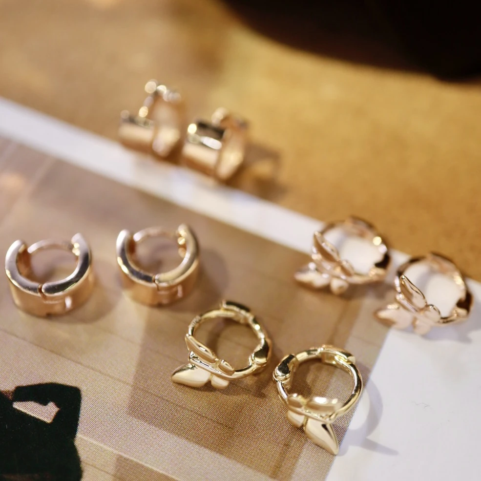 18K金百搭耳骨扣 通用简约轻奢精致小巧