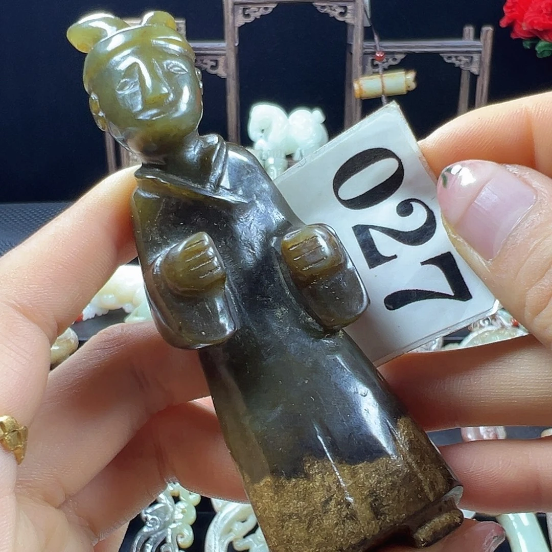 和田玉未镶嵌挂件