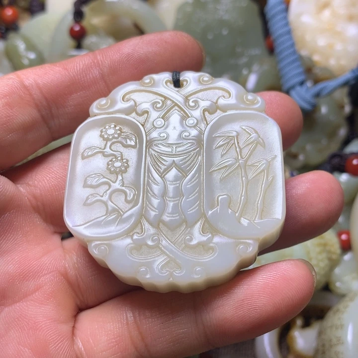 未镶嵌和田玉挂件夜***声