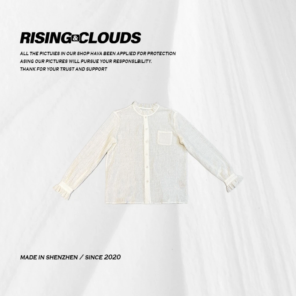 RISING&CLOUDS小云姐【白律】深圳舒适百搭时尚衬衫020430
