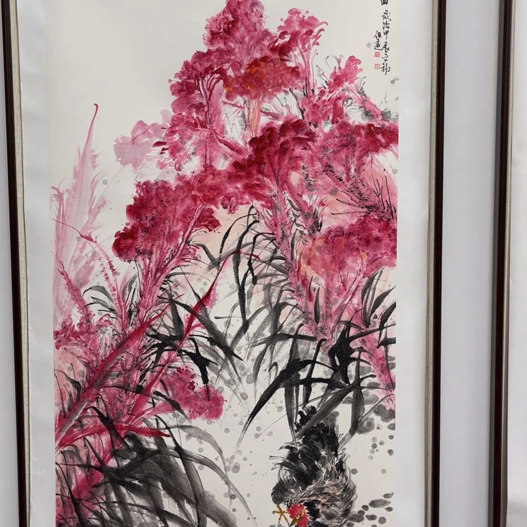 国画艺术家真人手绘