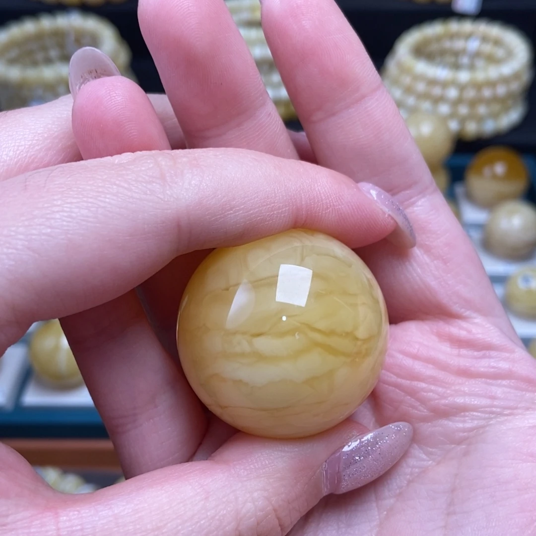 蜜蜡未镶嵌珠宝奇石卡33.3