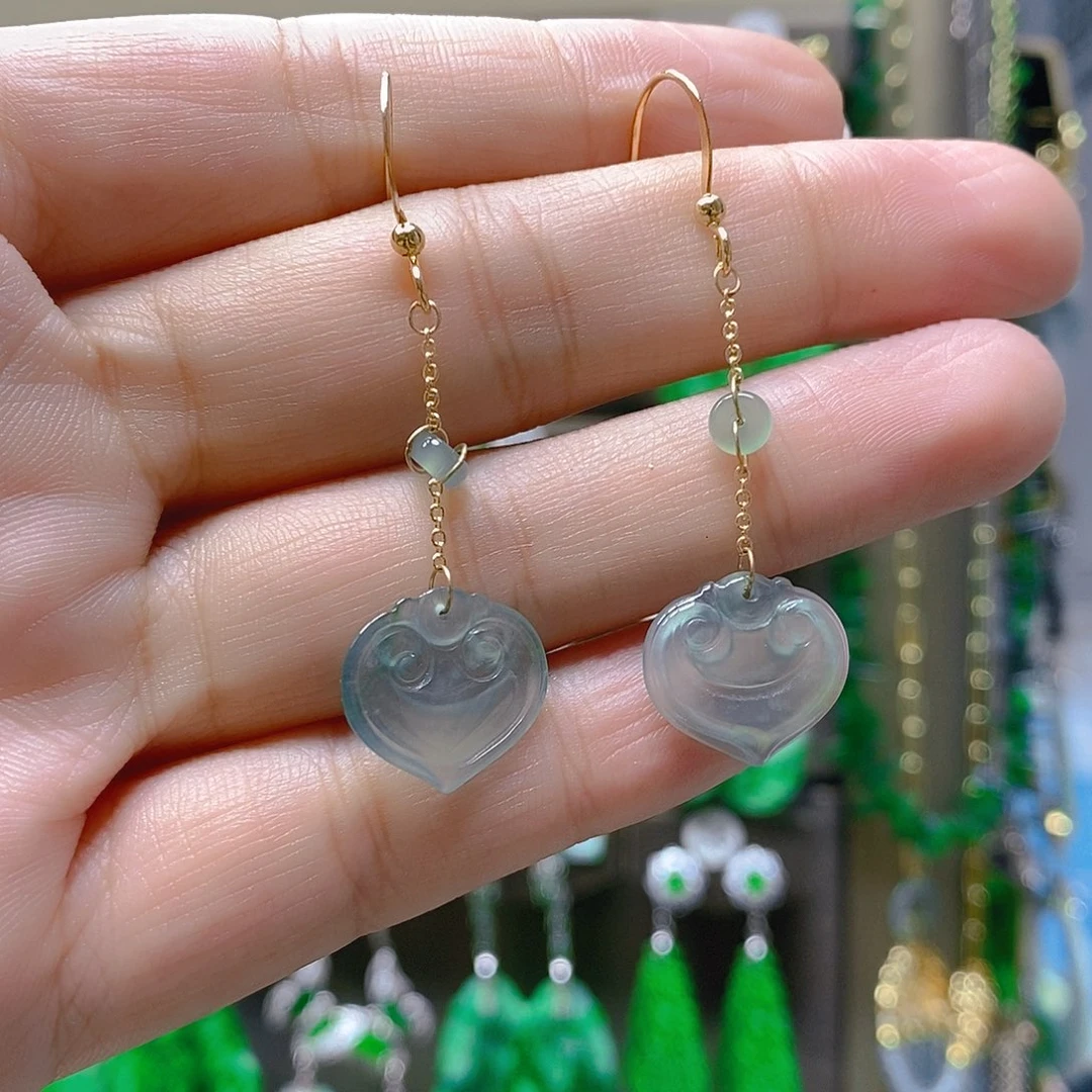 未镶嵌翡翠耳饰翡翠