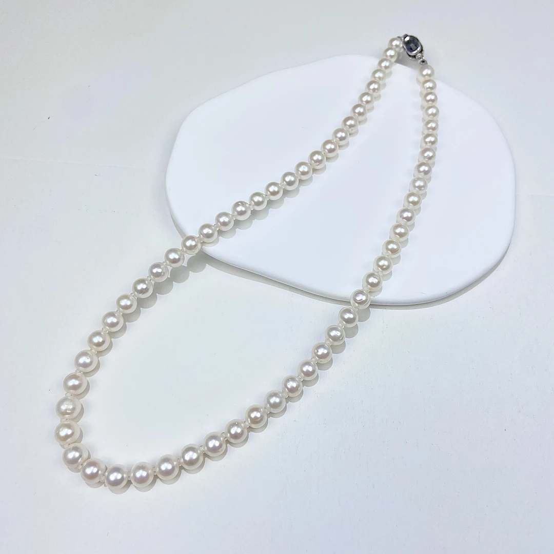 【明着亏！！！！】淡水珍珠 项链颗颗圆润饱满 高亮 极微瑕 XL1024