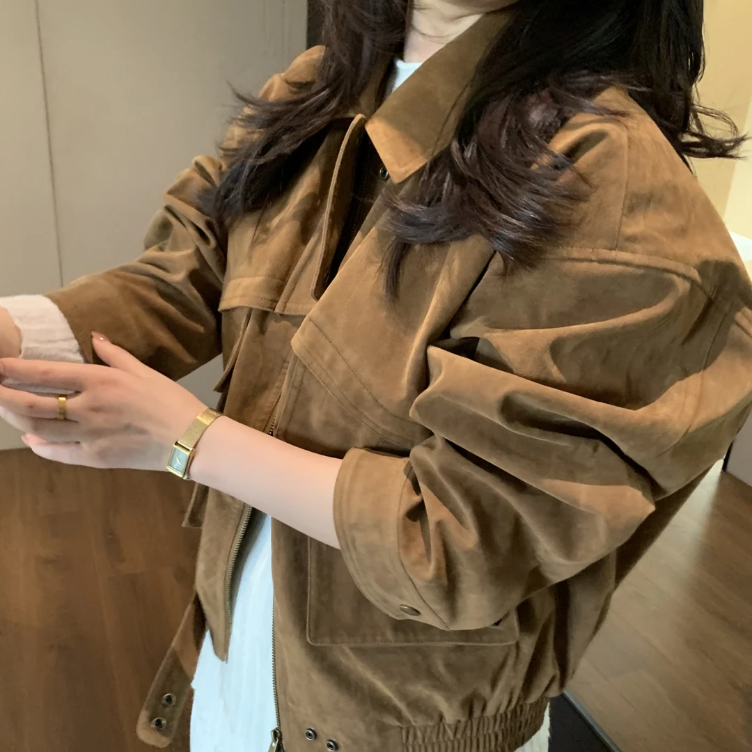 【梨花自留】大口袋夹克外套