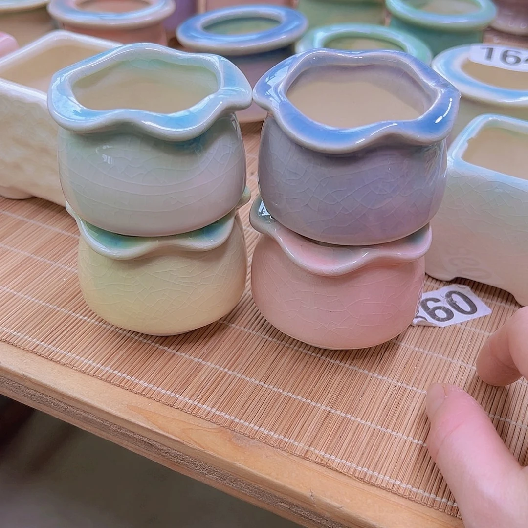 红陶陶瓷花盆满12包邮