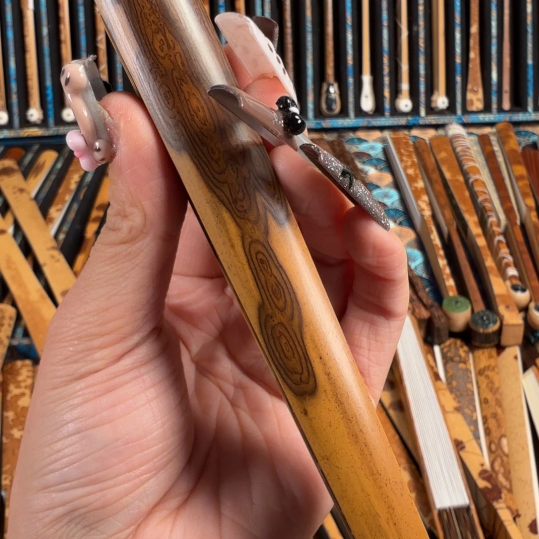 熊***师扇子兵哥扇艺斑竹折扇