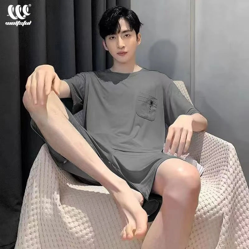 252-260 针织冰丝睡衣家居服套装