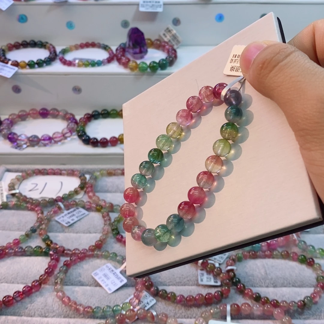 未镶嵌手串碧玺多样性发一条