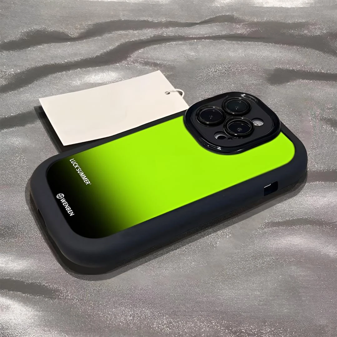 晕染渐变适用苹果16手机壳13保护壳苹果iPhone15泡芙14卡通12/11