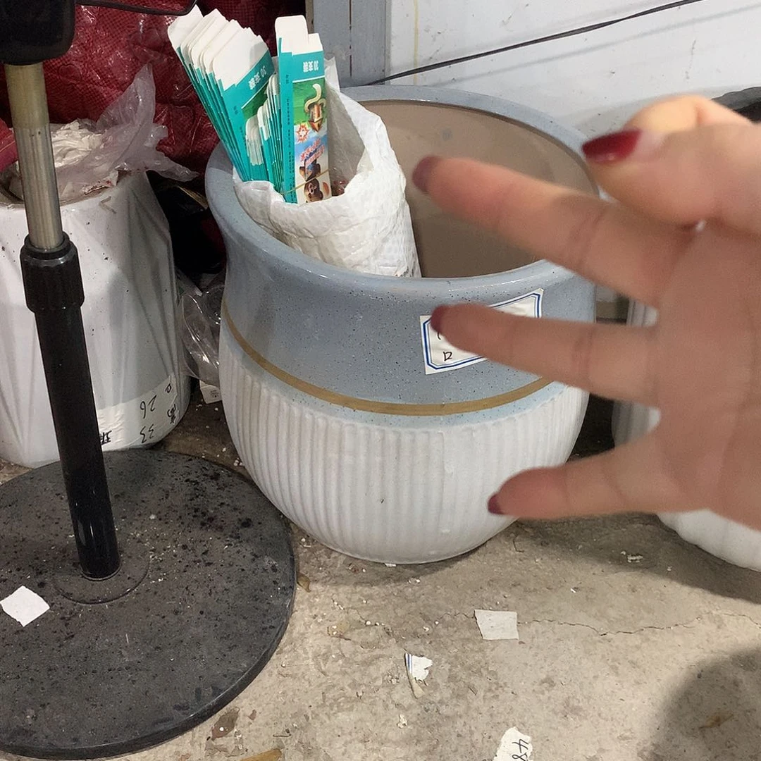 高温陶瓷花盆微瑕