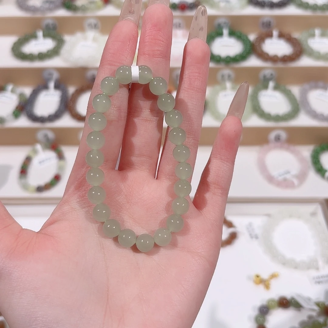 唐***木和田玉未镶嵌手串l