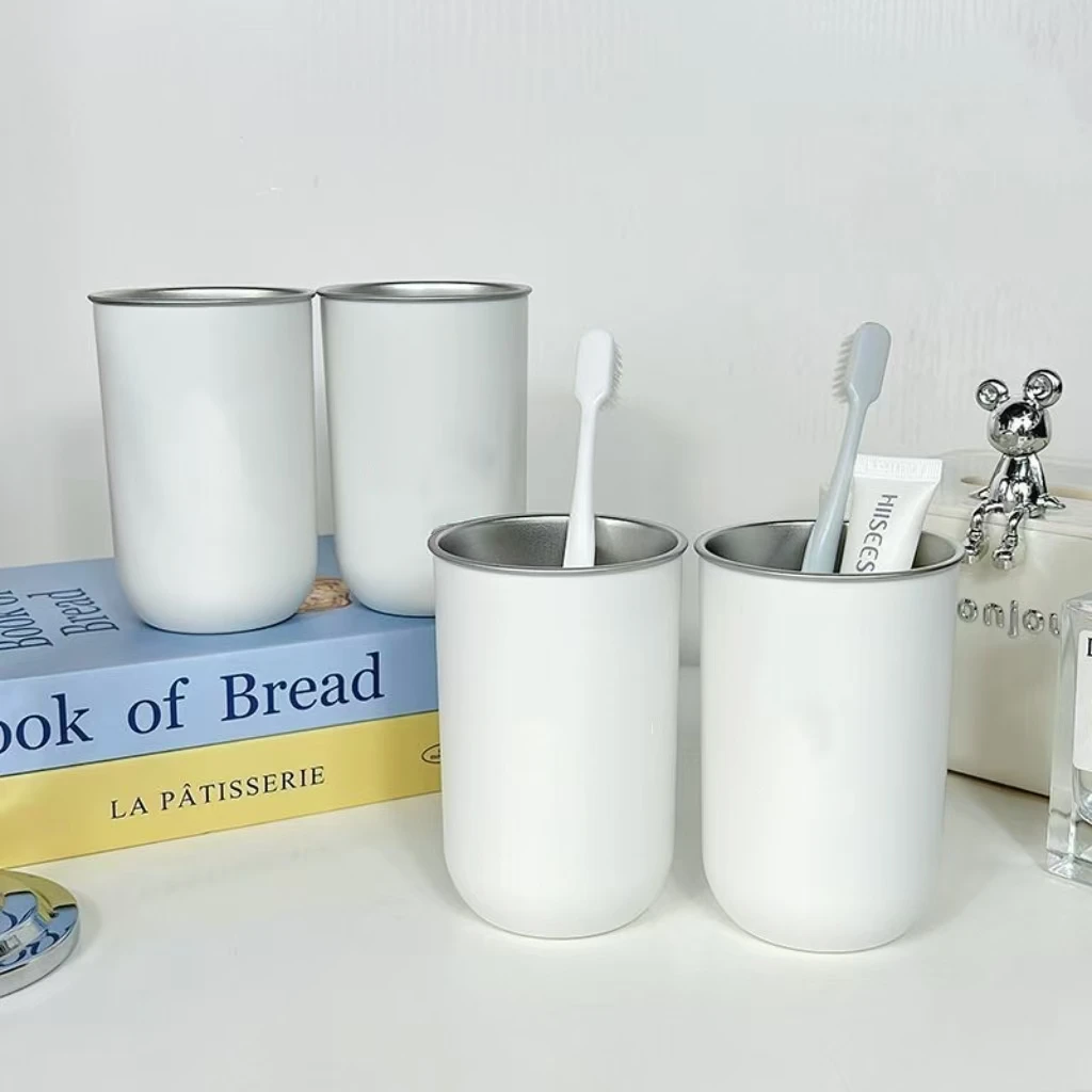 【2个装】304不锈钢水杯漱口喝水刷牙通用