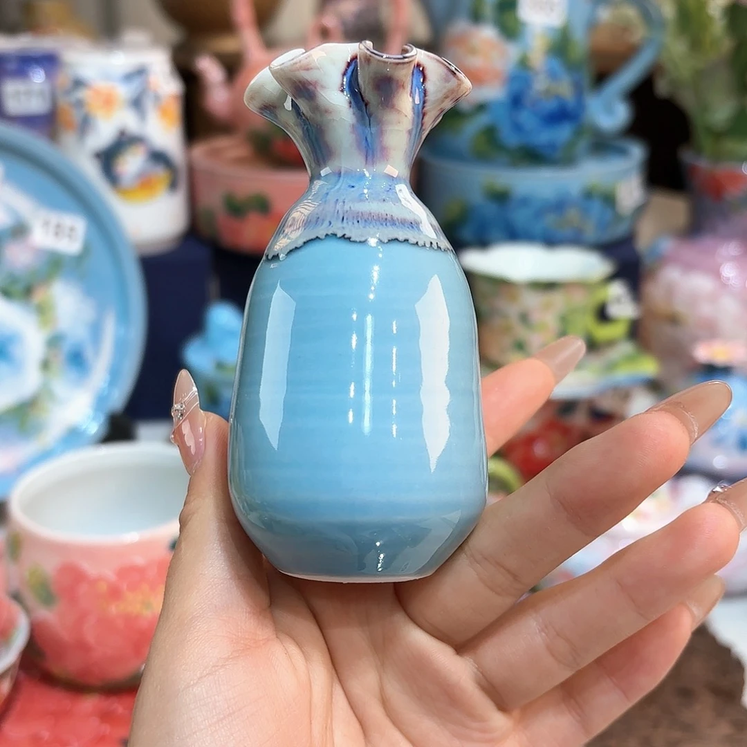 景德镇手绘高温釉下彩陶瓷茶具