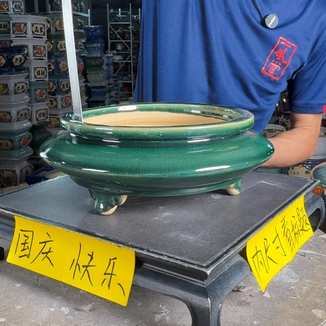 一风堂石湾花盆 内19*5