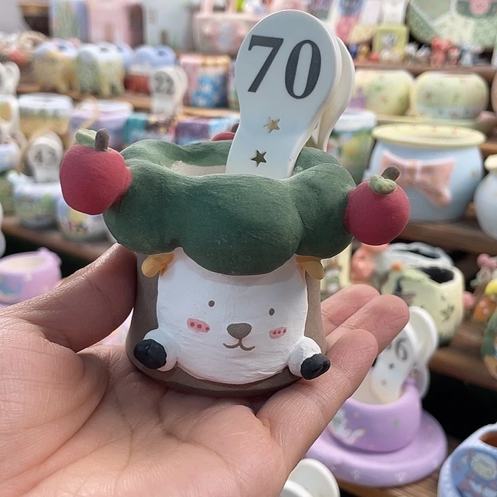 70…..手工手绘花盆