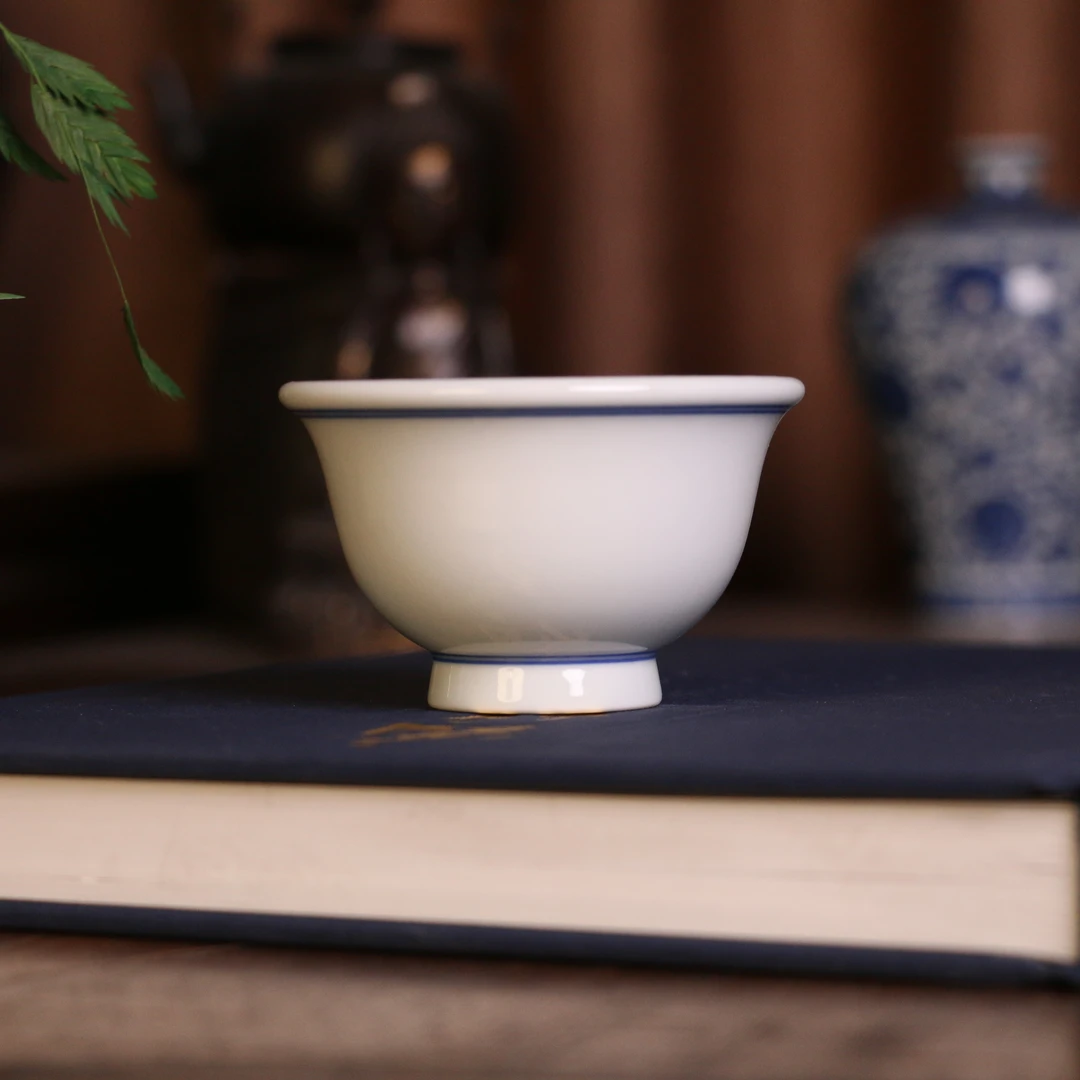 逸古堂|星枢釉小压手杯景德镇高端茶杯茶具