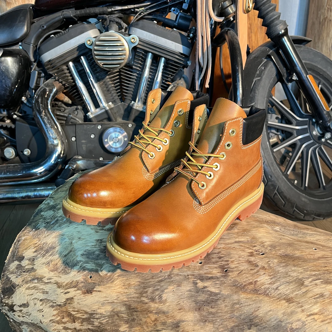 高端固特异工艺大黄靴阿美咔叽工装靴复古潮鞋男LZ0030