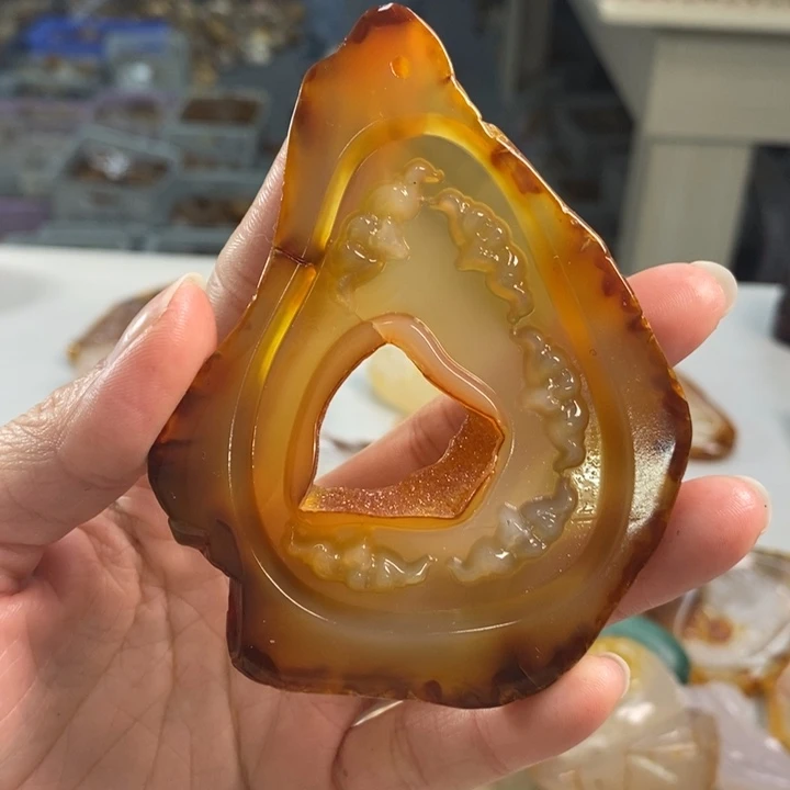 玛瑙/玉髓吊坠(不含链)未镶嵌