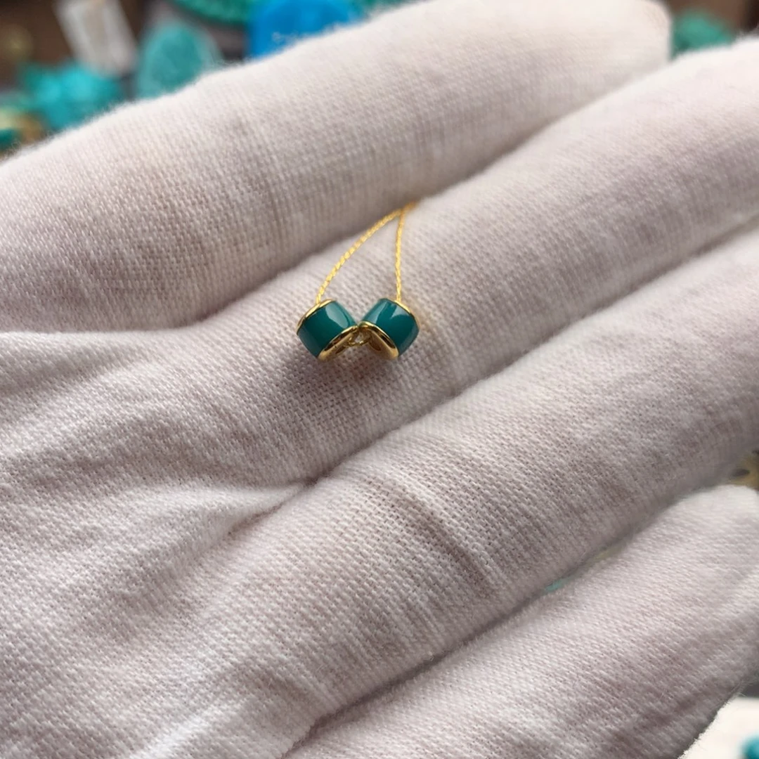 绿松石18K金镶嵌绿松石