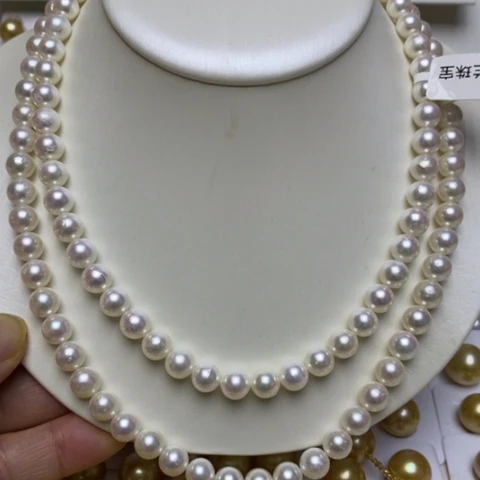 海水珍珠银S925镶嵌颈饰