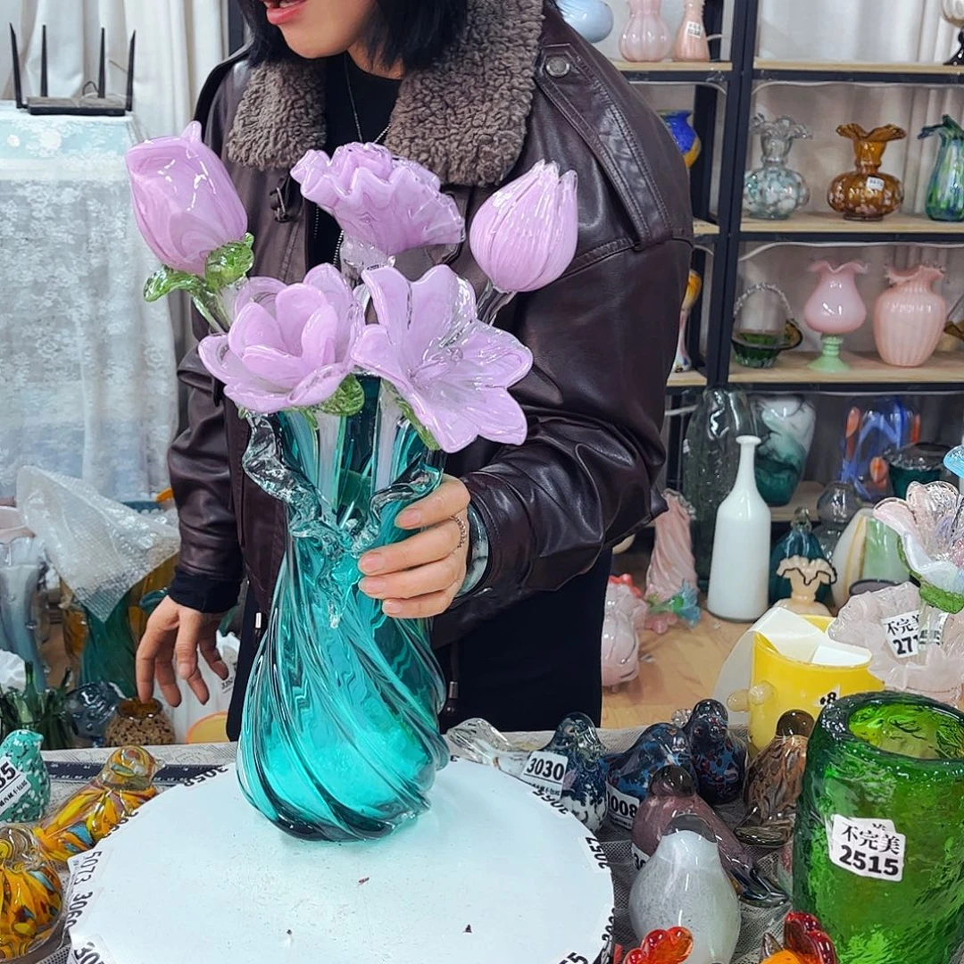 5花1瓶家悦琉璃工艺品