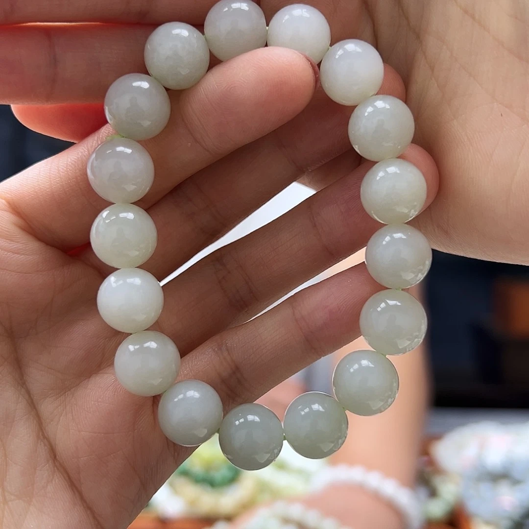 手串未镶嵌和田玉12野牛沟