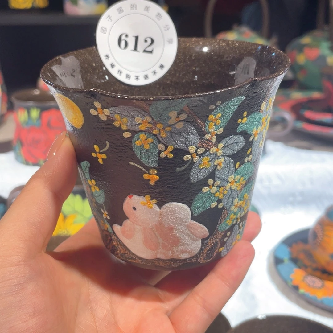 旺***包瓷片景德镇手工陶瓷杯微瑕