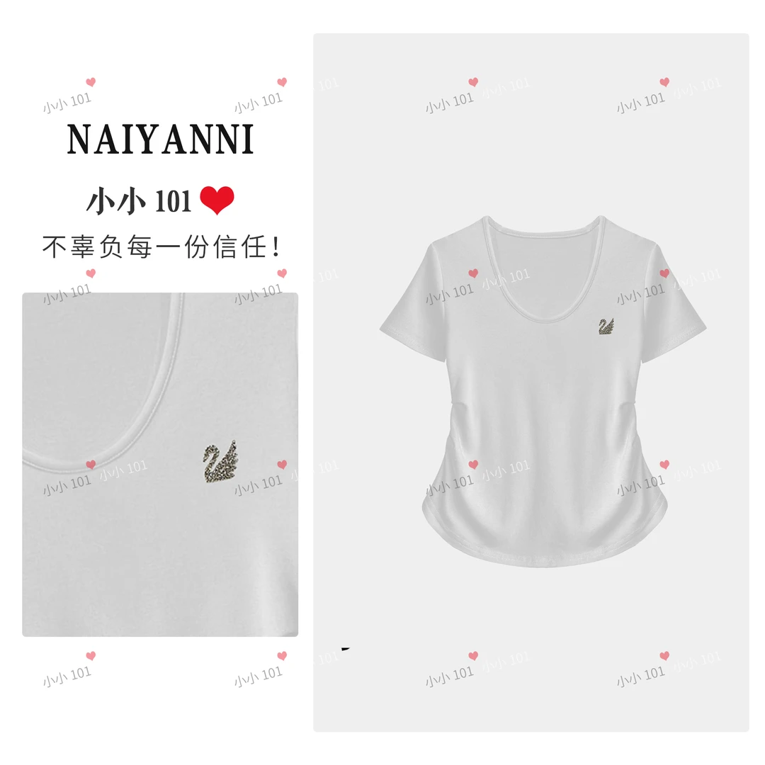 【CZ】美人腰 T恤2025春夏显瘦休闲个性百搭上衣#63502