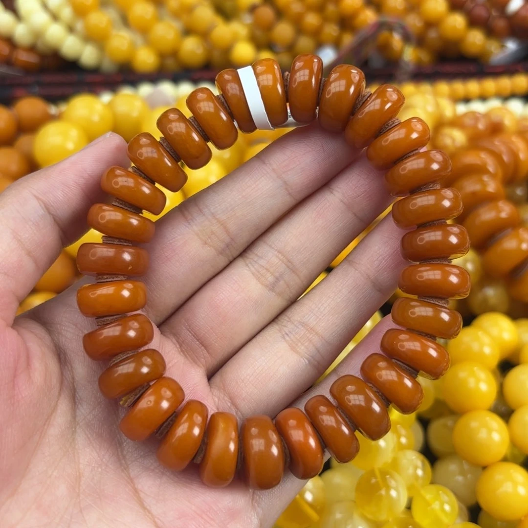 未镶嵌琥珀手链蜜蜡