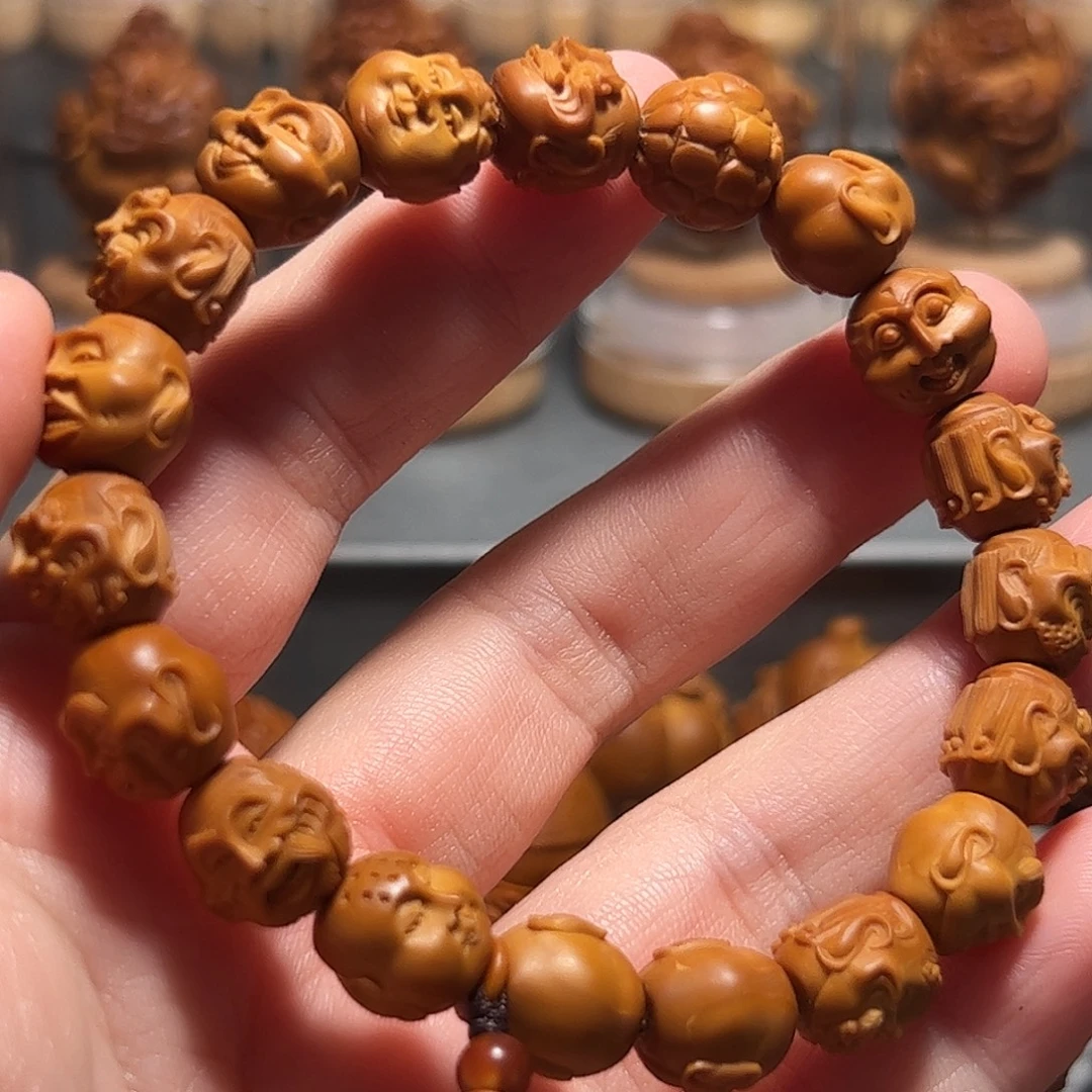 白***水橄榄核手串/手链橄榄核