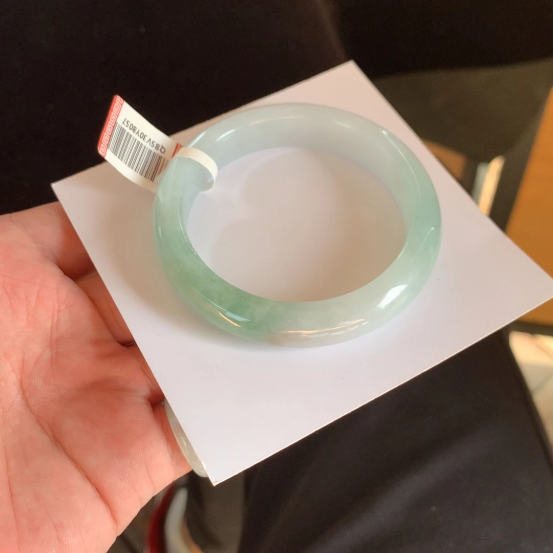 翡翠未镶嵌手镯63号53