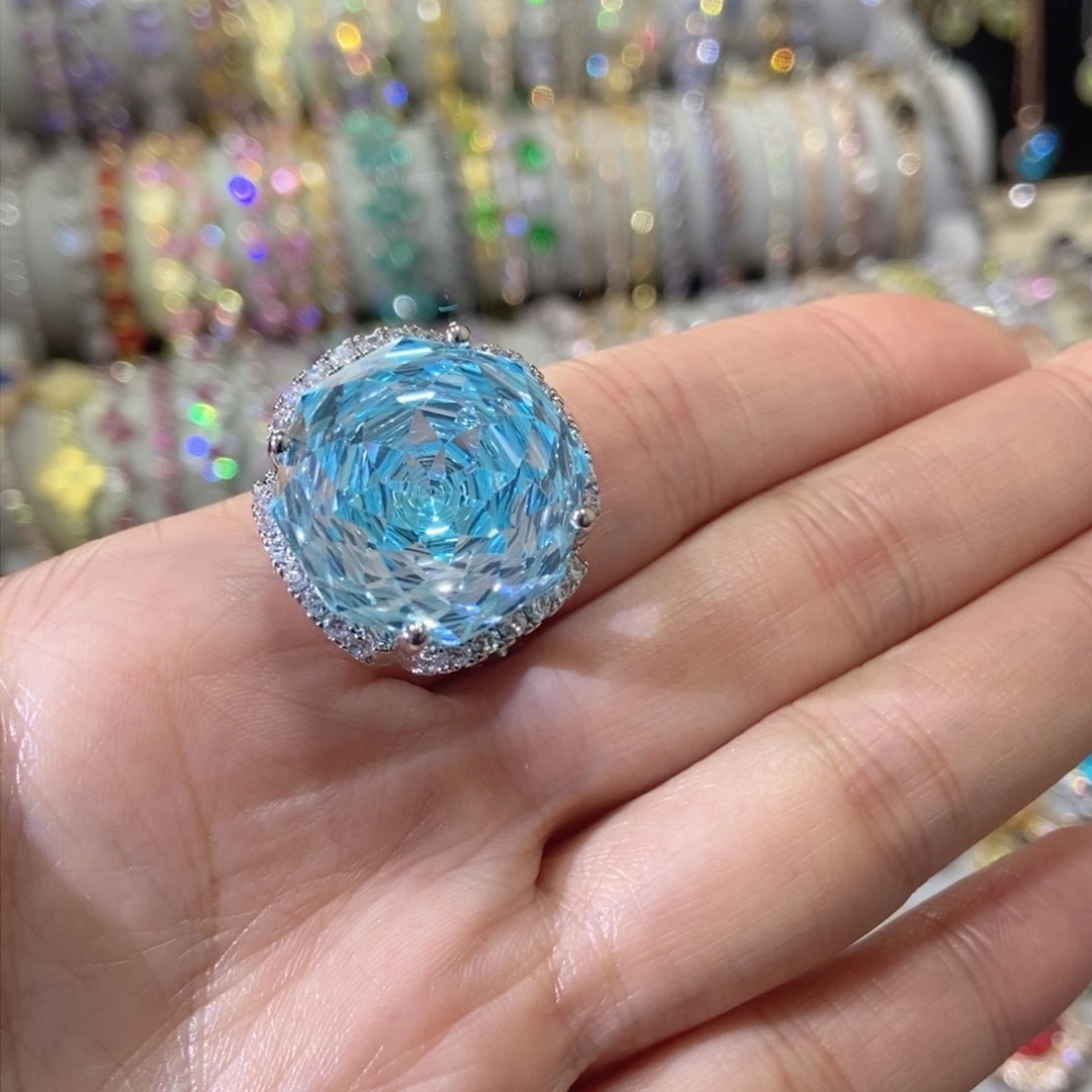 66锆石（处理）戒指