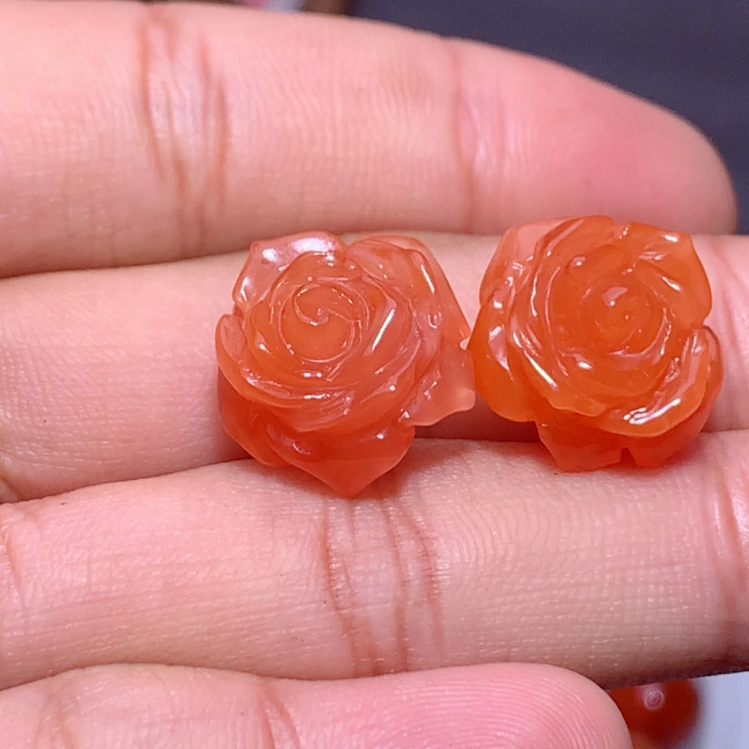 丽***川南红玛瑙未镶嵌南红花1