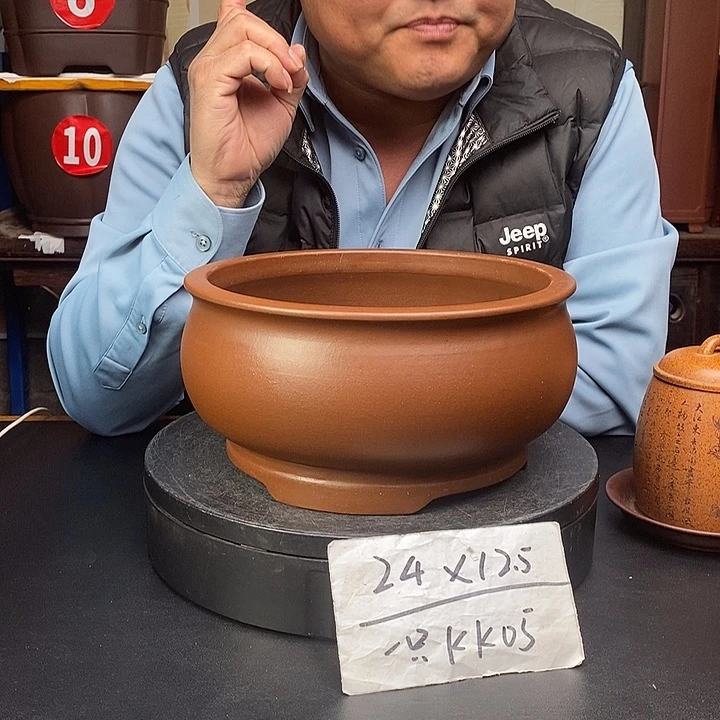 紫砂花盆货号一只KK005