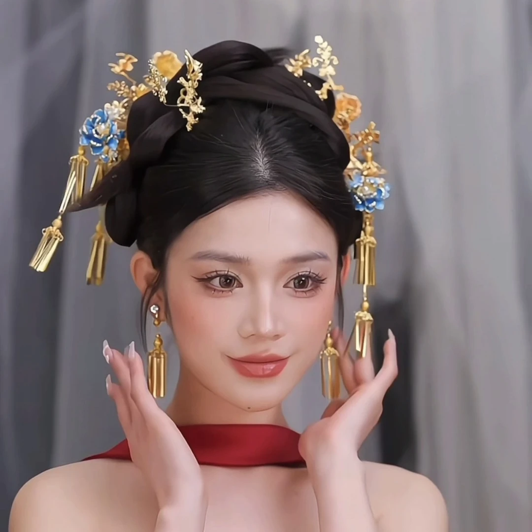 15290喜看优选古风中国风新娘头饰大气古装古典豪华女原创设计