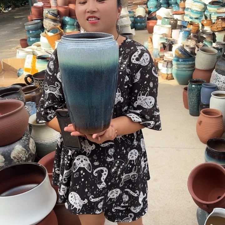 口17高31瑕疵一个盆子。