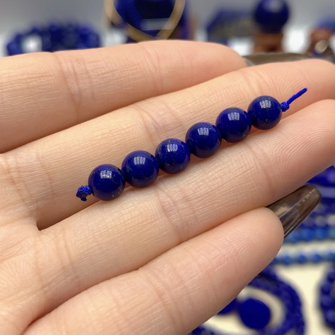 青金石未镶嵌隔珠6mm